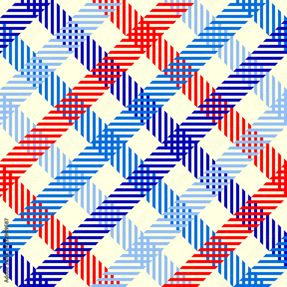 Geometric abstract diagonal plaid pattern in low poly pixel art style. Geometric abstract diagonal plaid pattern in low poly pixel art style.