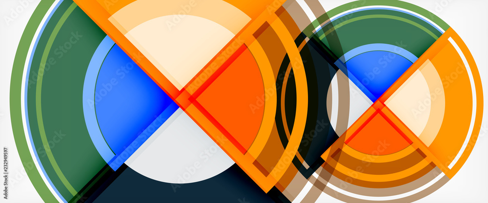 Circle abstract background, geometric modern design template Circle abstract background, geometric modern design template