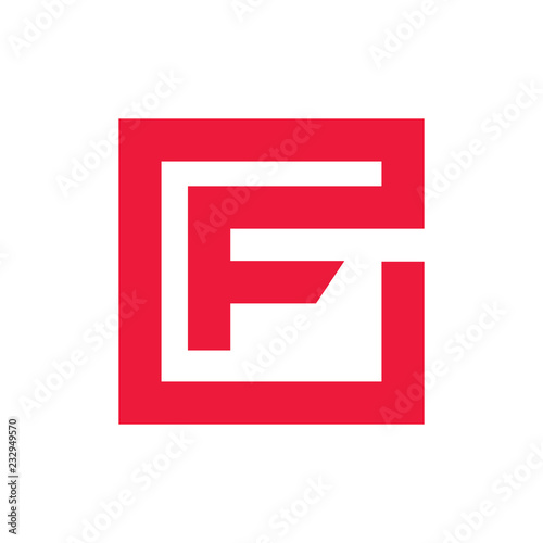 Letter F logo modern © iyonstock