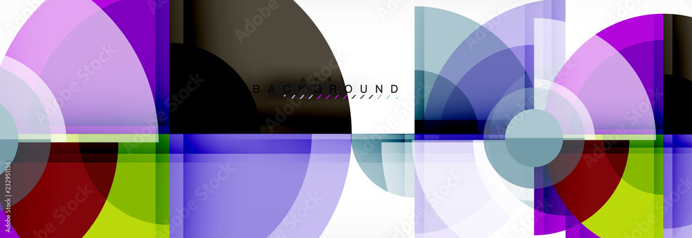 Abstract background bright circles geometric design Abstract background bright circles geometric design