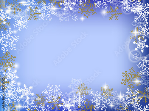 雪の結晶の背景イラスト