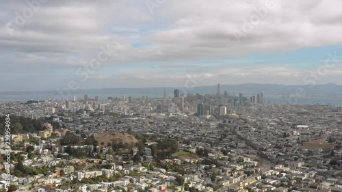 4K San Francisco downtown aerial shot
