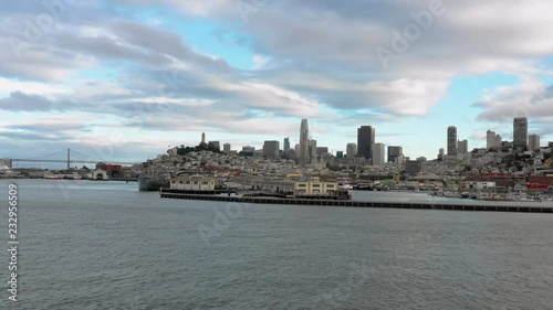 4K San Francisco downtown aerial shot