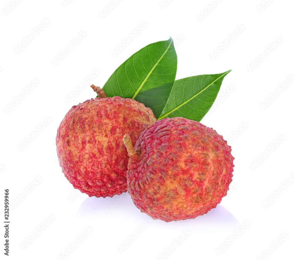 lychee isolated on white background lychee isolated on white background