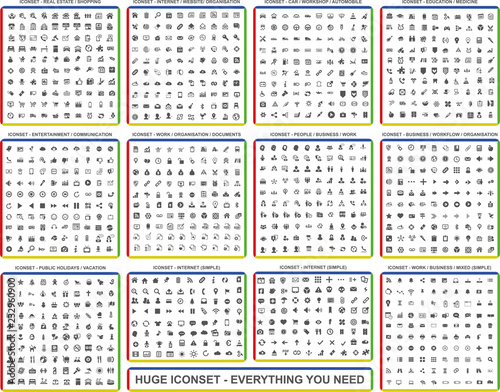 Huge Iconset - All you need - Piktogramme