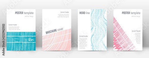 Cover page design template. Geometric brochure lay