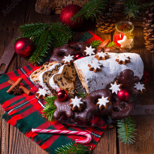 delicious dresdner christ stollen with marzipan and raisins