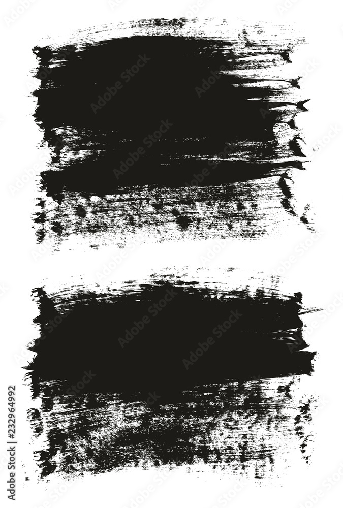 Calligraphy Paint Brush Background High Detail Abstract Vector Background Set 128
