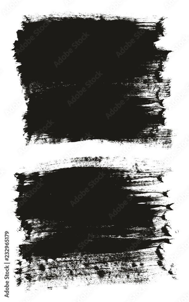 Calligraphy Paint Brush Background High Detail Abstract Vector Background Set 123