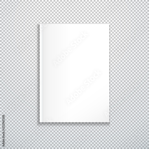 vector blank magazine template mockup.