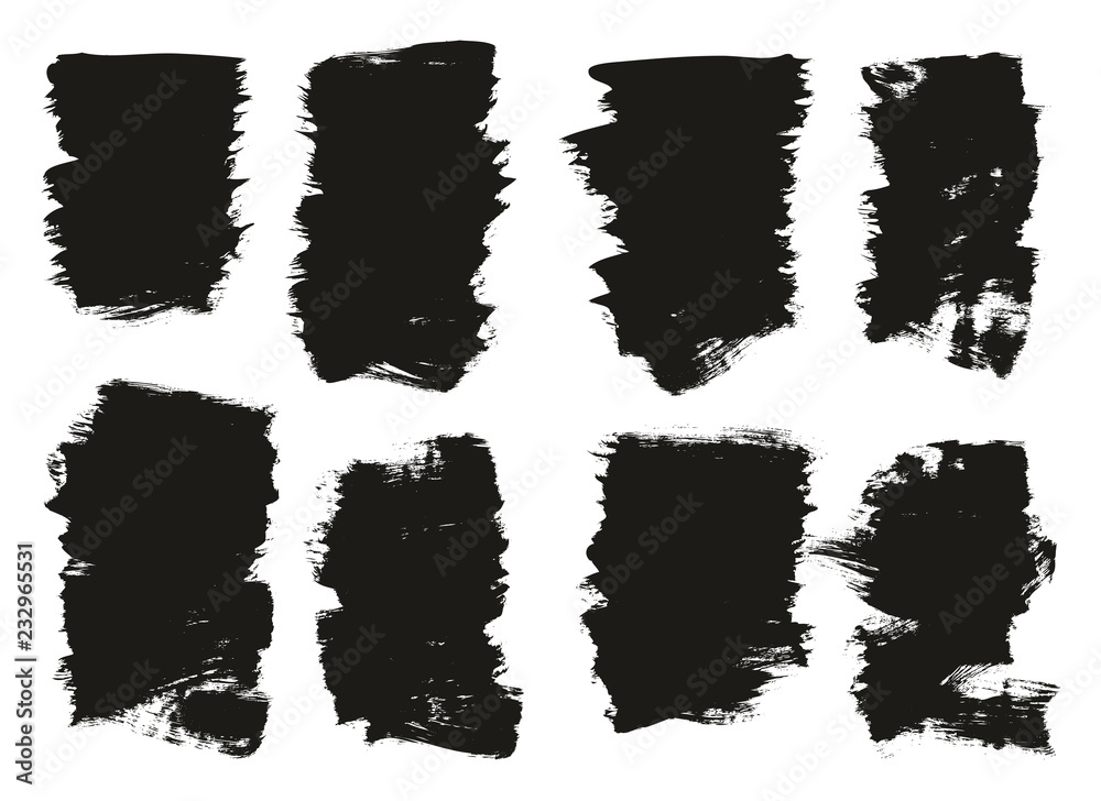 Calligraphy Paint Brush Background High Detail Abstract Vector Background Set 119