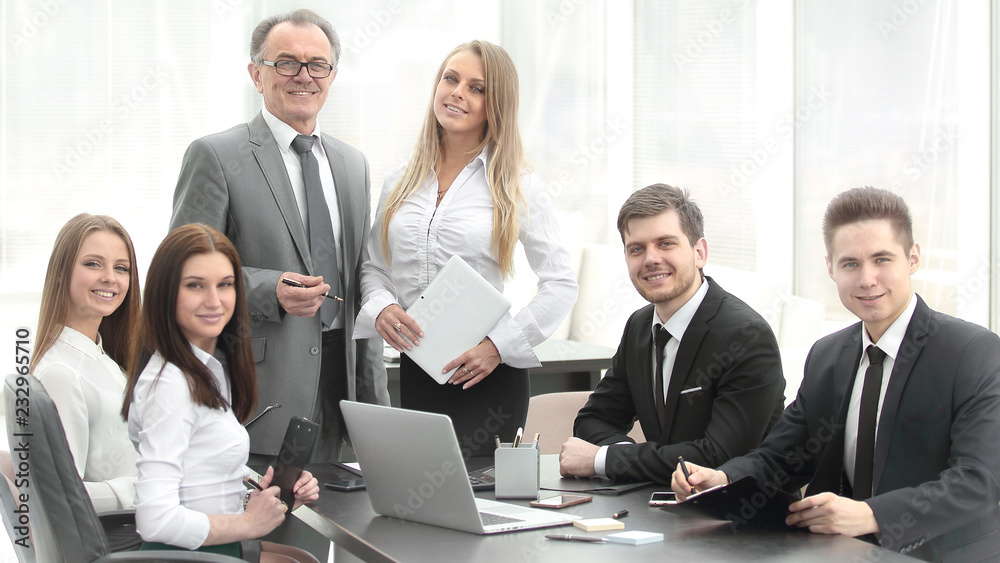 senior businessman had a working meeting with business team senior businessman had a working meeting with business team