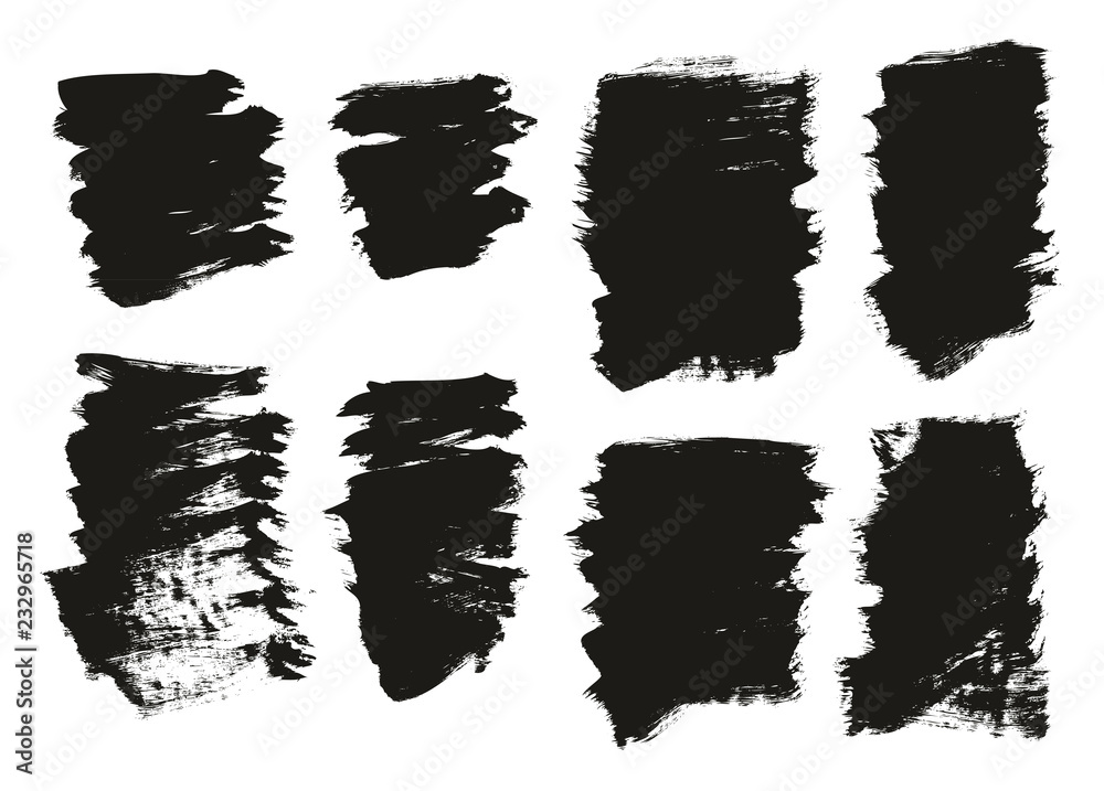 Calligraphy Paint Brush Background High Detail Abstract Vector Background Set 113