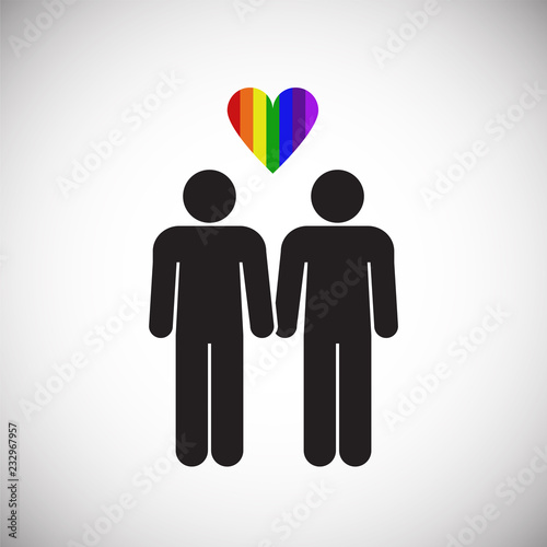 LGBT Family icon on white background icon