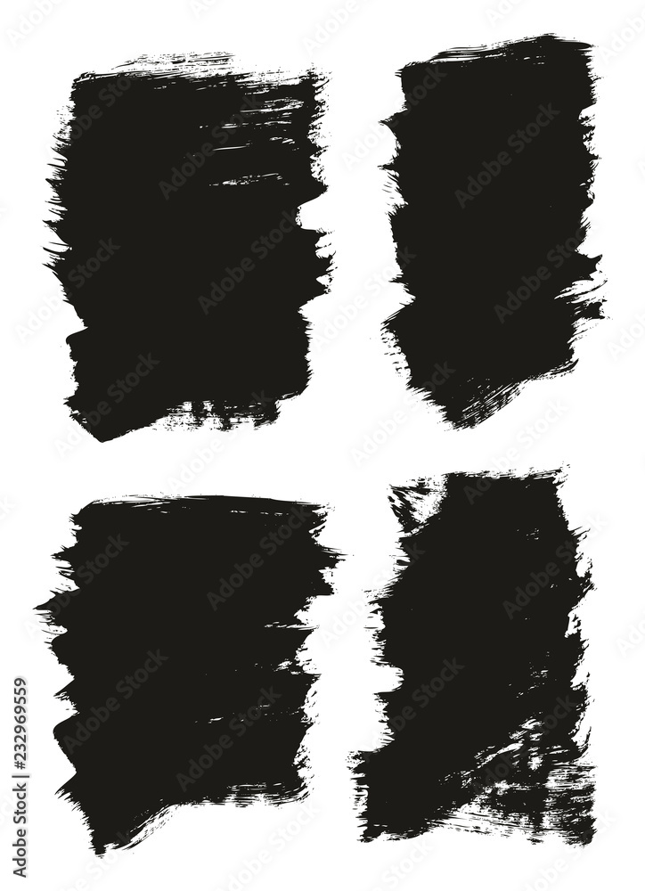Calligraphy Paint Brush Background High Detail Abstract Vector Background Set 40