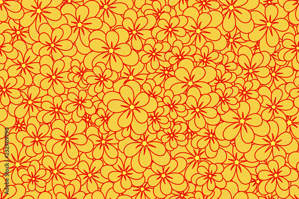 Fototapeta premium Seamless floral pattern
