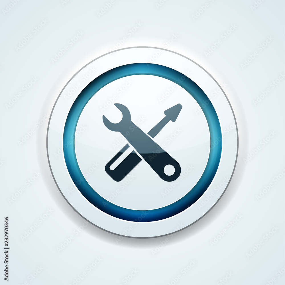 Settings Tool button illustration Settings Tool button illustration