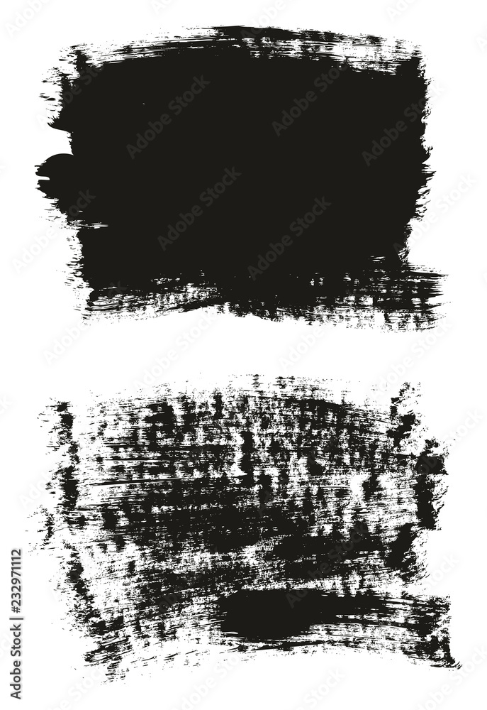 Calligraphy Paint Brush Background High Detail Abstract Vector Background Set 16
