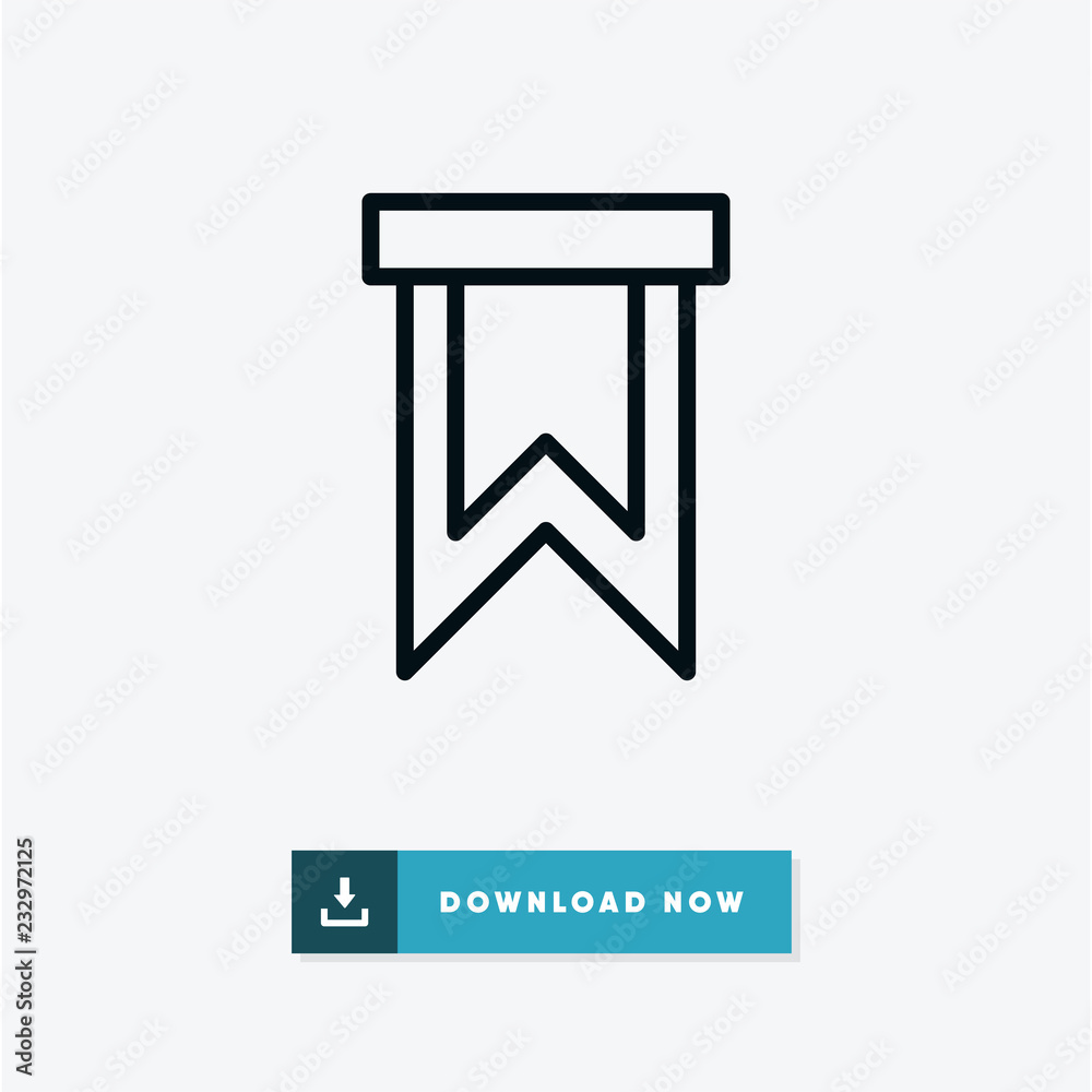 Fototapeta premium Ribbon black friday vector icon