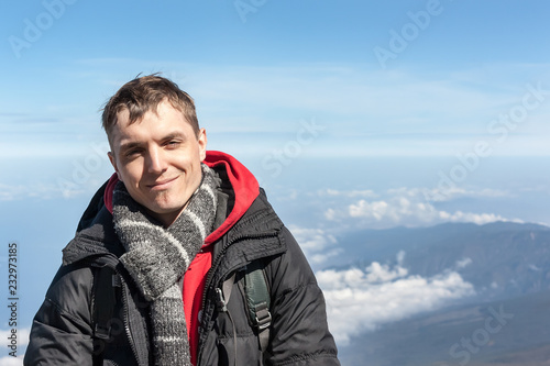 Man in the mountains