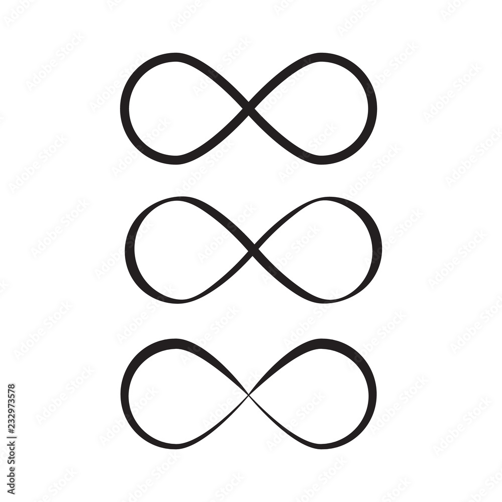 Mobius loop infinity vector. Loop icon or infinity symbol Mobius loop infinity vector. Loop icon or infinity symbol