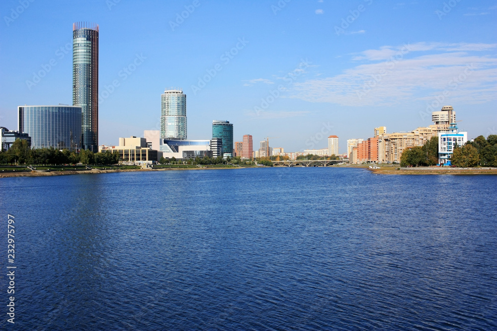 View of the city of Yekaterinburg