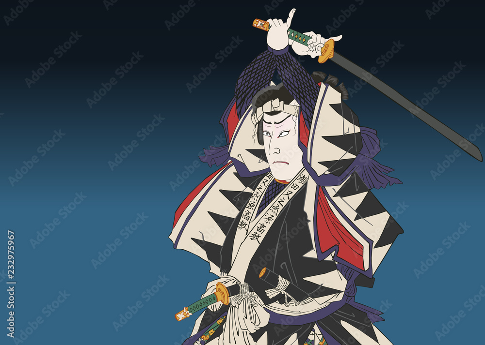 Fototapeta premium 歌舞伎 義士銘々伝 潮田又之丞