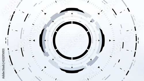 Futuristic Technology Abstract Background. Vector Modern Hi-Tech Wallpaper