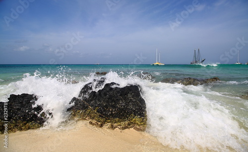 Aruba, Caribbean sea