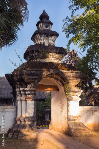 Entrance to Wat Visounnarath, the most ancient temple of Luang Prabang photo