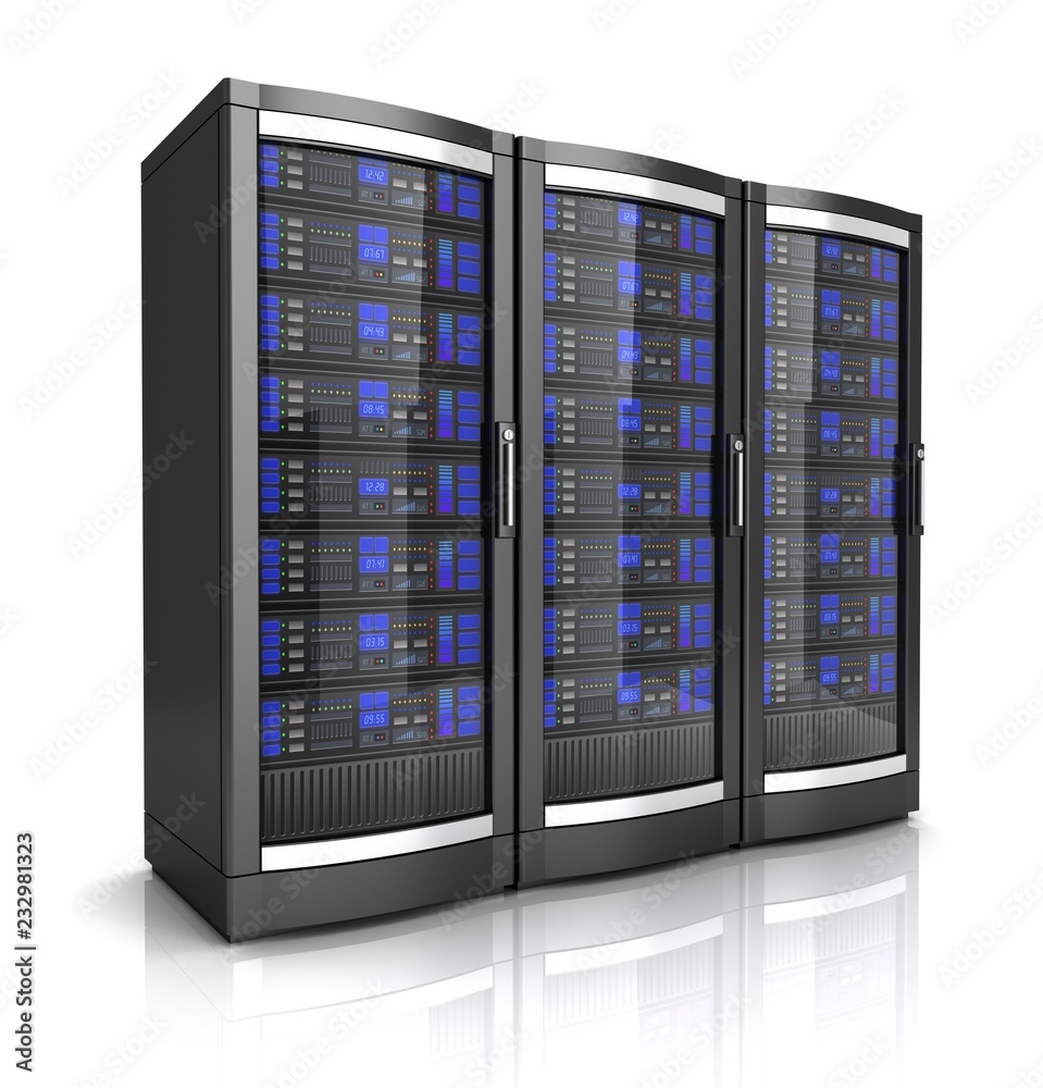 network workstation servers 3d illustration network workstation servers 3d illustration