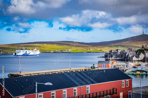 Bild auf Leinwand Northlink ferry at Lerwick