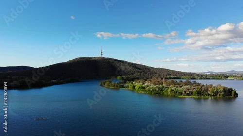 Lake Burley Griffin and black mountain peninsula