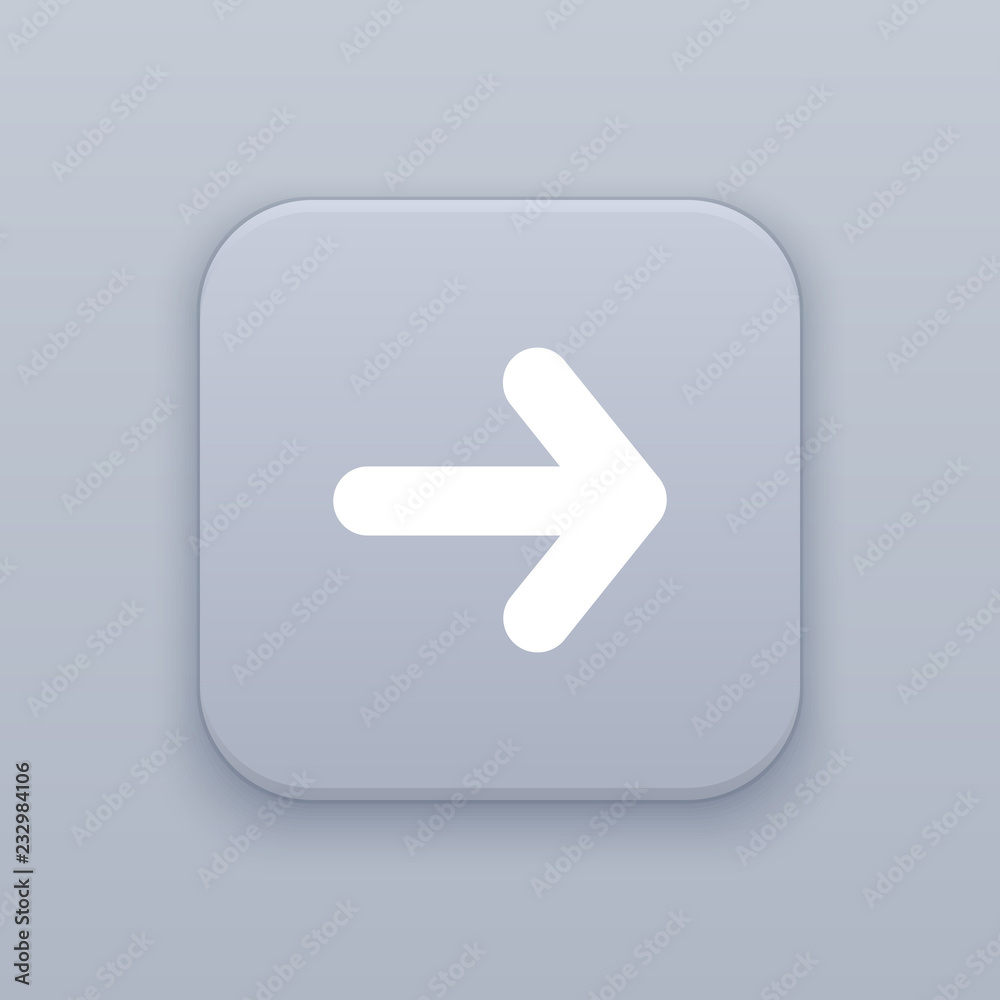 Right, Right arrow, gray vector button with white icon Right, Right arrow, gray vector button with white icon