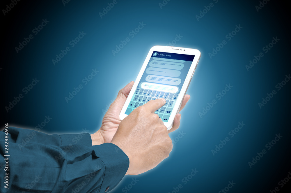 Internet Social media and Chatting concept Internet Social media and Chatting concept