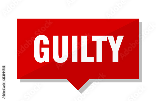 guilty red tag
