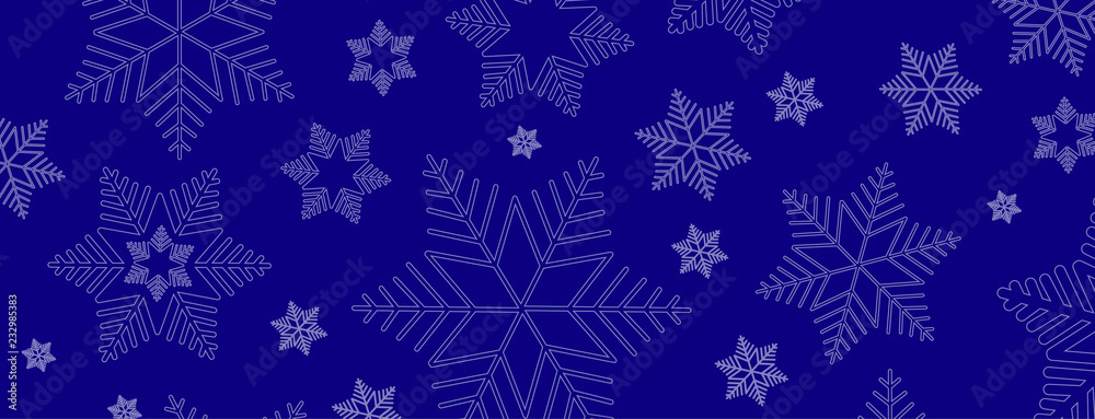 Blue Snowflake Banner Blue Snowflake Banner