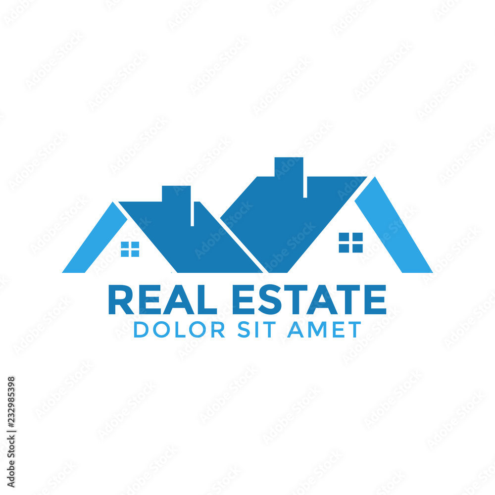 Real estate house graphic design template vector illustration
