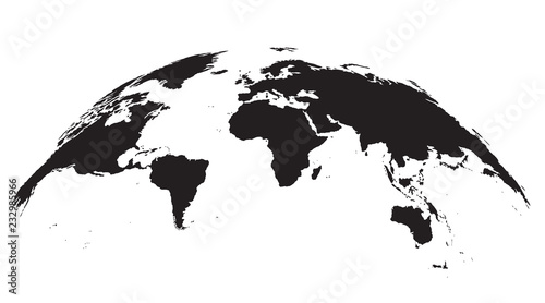 Detailed world Map Globe