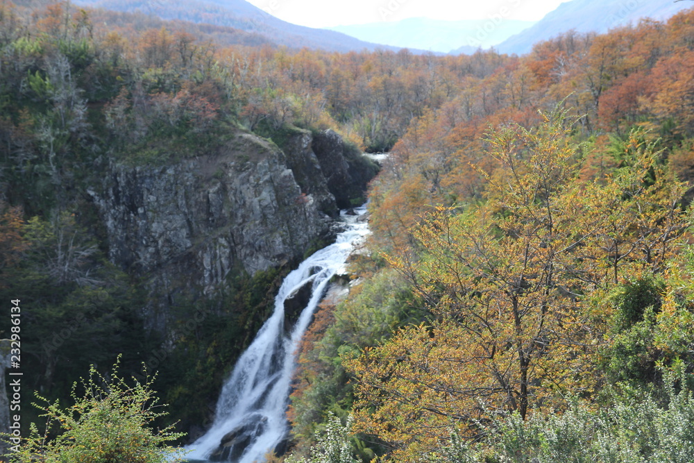 Cascada Vuliñanco, Siete Lagos, Villa La Angostura, San Martin de los Andes, Neuquen, Patagonia Argentina Cascada Vuliñanco, Siete Lagos, Villa La Angostura, San Martin de los Andes, Neuquen, Patagonia Argentina
