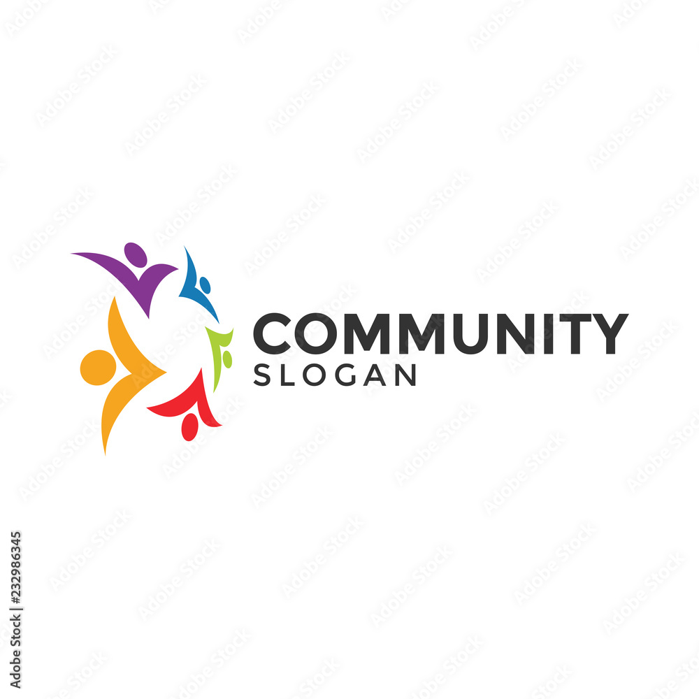 Community people graphic design template vector illustration Stock ...