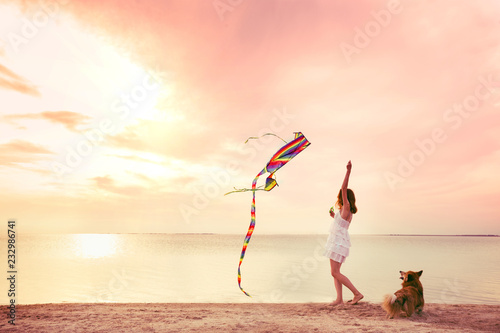  girl and kite