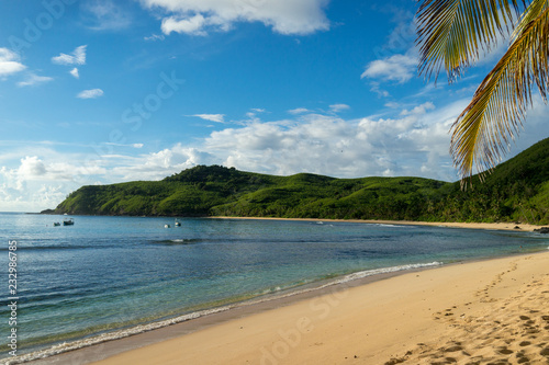 tropical beach in french polynesia