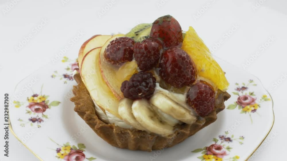 Fruit Dessert Spinning Medium Shot Fruit Dessert Spinning Medium Shot
