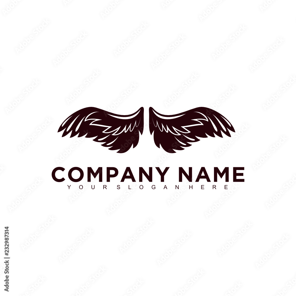 Obraz premium Eagle, falcon, bird logo design, Modern Template, Icon Vector