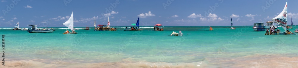 Porto de Galinhas beach, Pernambuco, Ipojuca, Brazil - One of the most beautiful beaches in the world