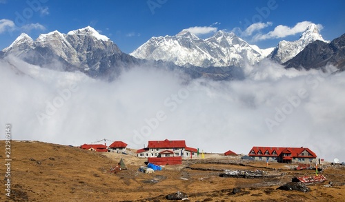 Mount Everest Kongde Lhotse Nepal Himalayas mountains