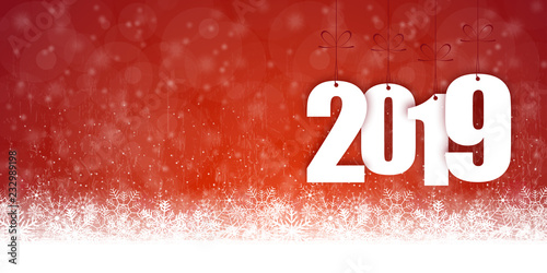 snow fall background for christmas and New Year 2019