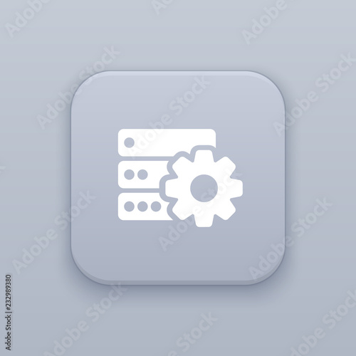 Settings, setup button, best vector