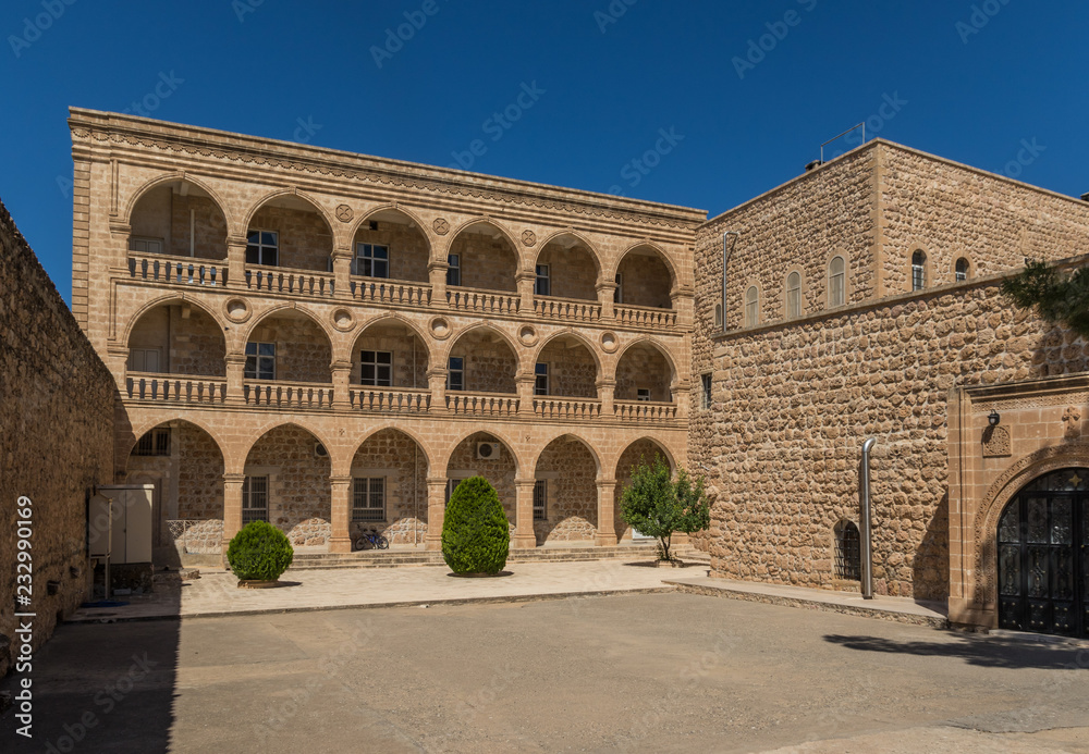 Midyat, Turkey - few kilometers away from Midyat, the Mor Gabriel Monastery is one of the best preserved examples of Syriac Orthodox monastery in the world